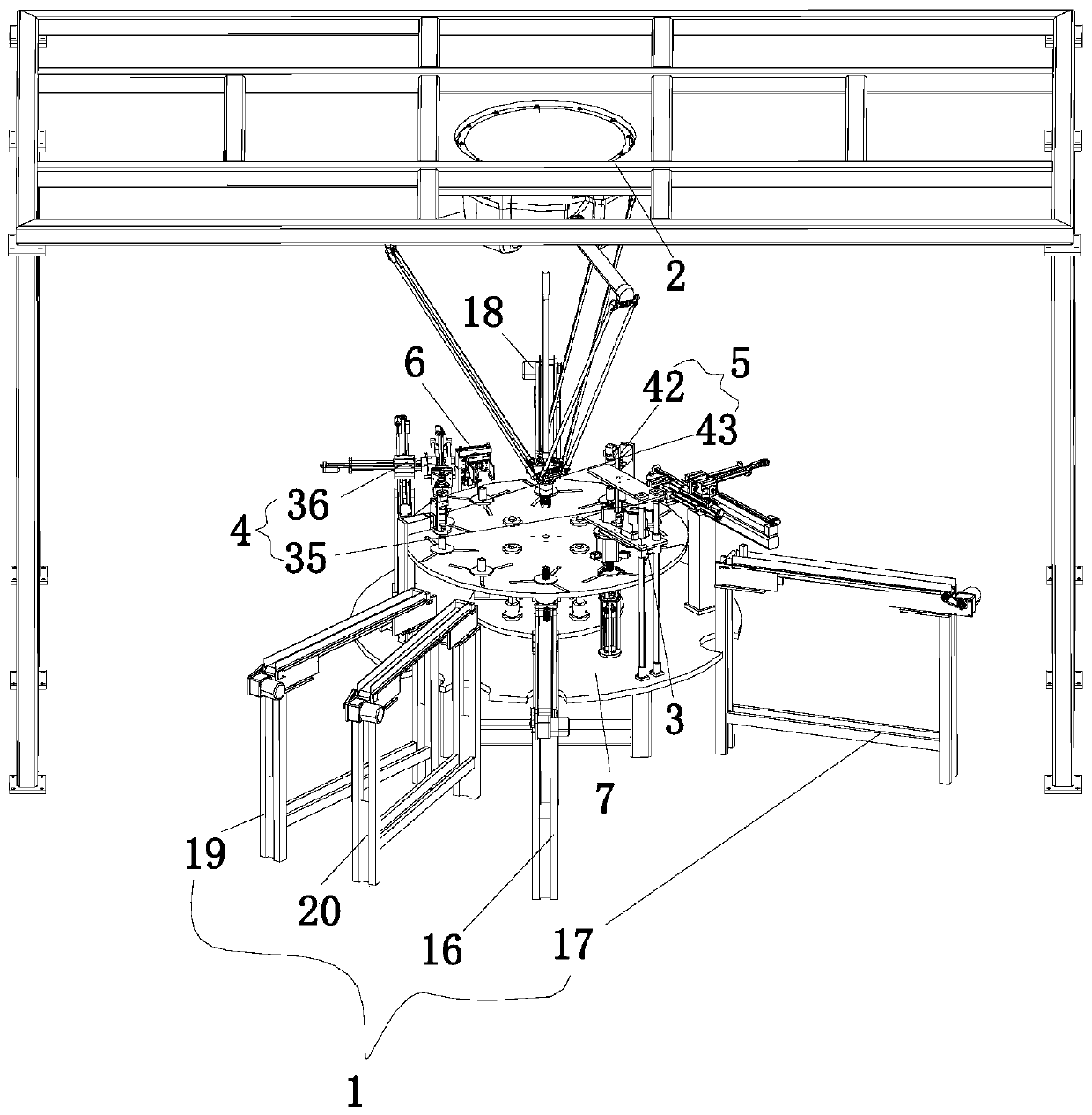 Automatic production line for connector terminals, and process thereof