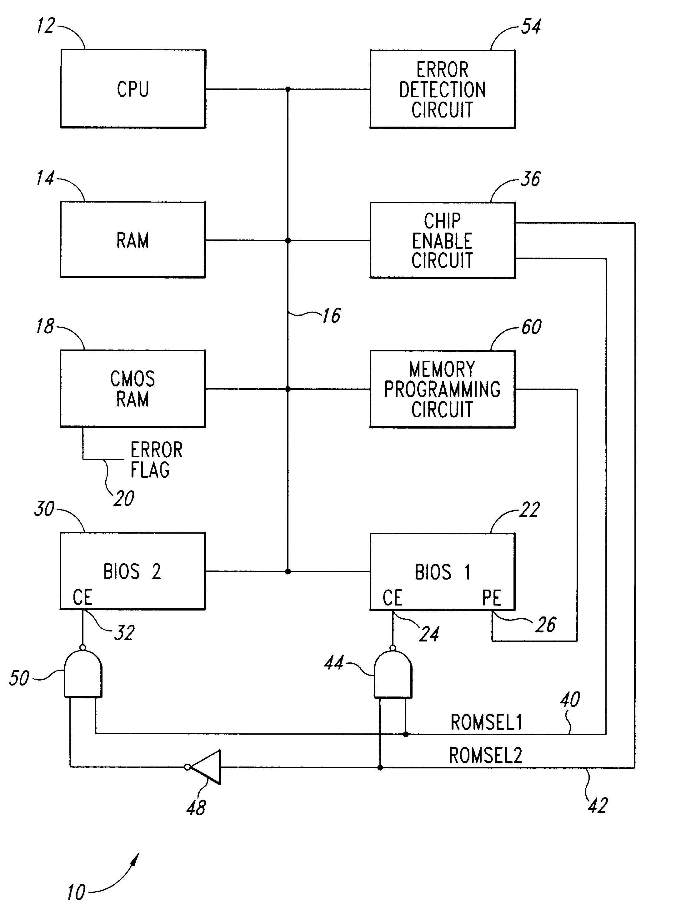 System for a primary BIOS ROM recovery in a dual BIOS ROM computer system