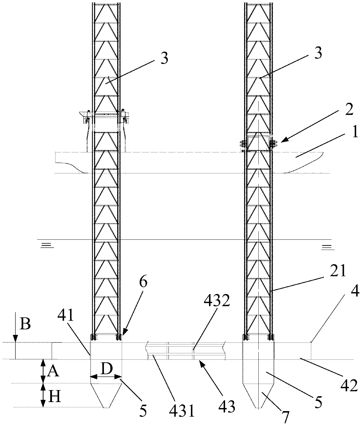 Offshore wind power installation platform