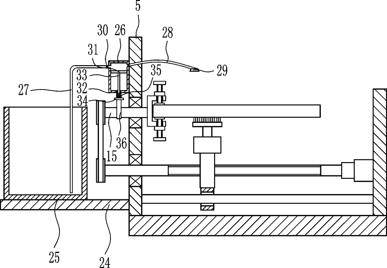 Rust removal cleaning device special for screw rod