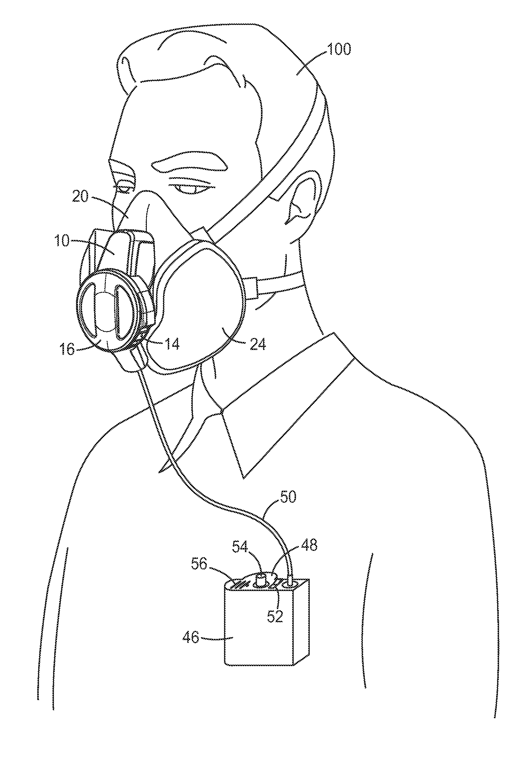 Powered Exhaust Apparatus For A Personal Protection Respiratory Device