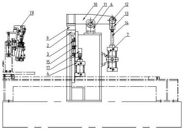 A 90-degree forming machine on an automatic forming production line