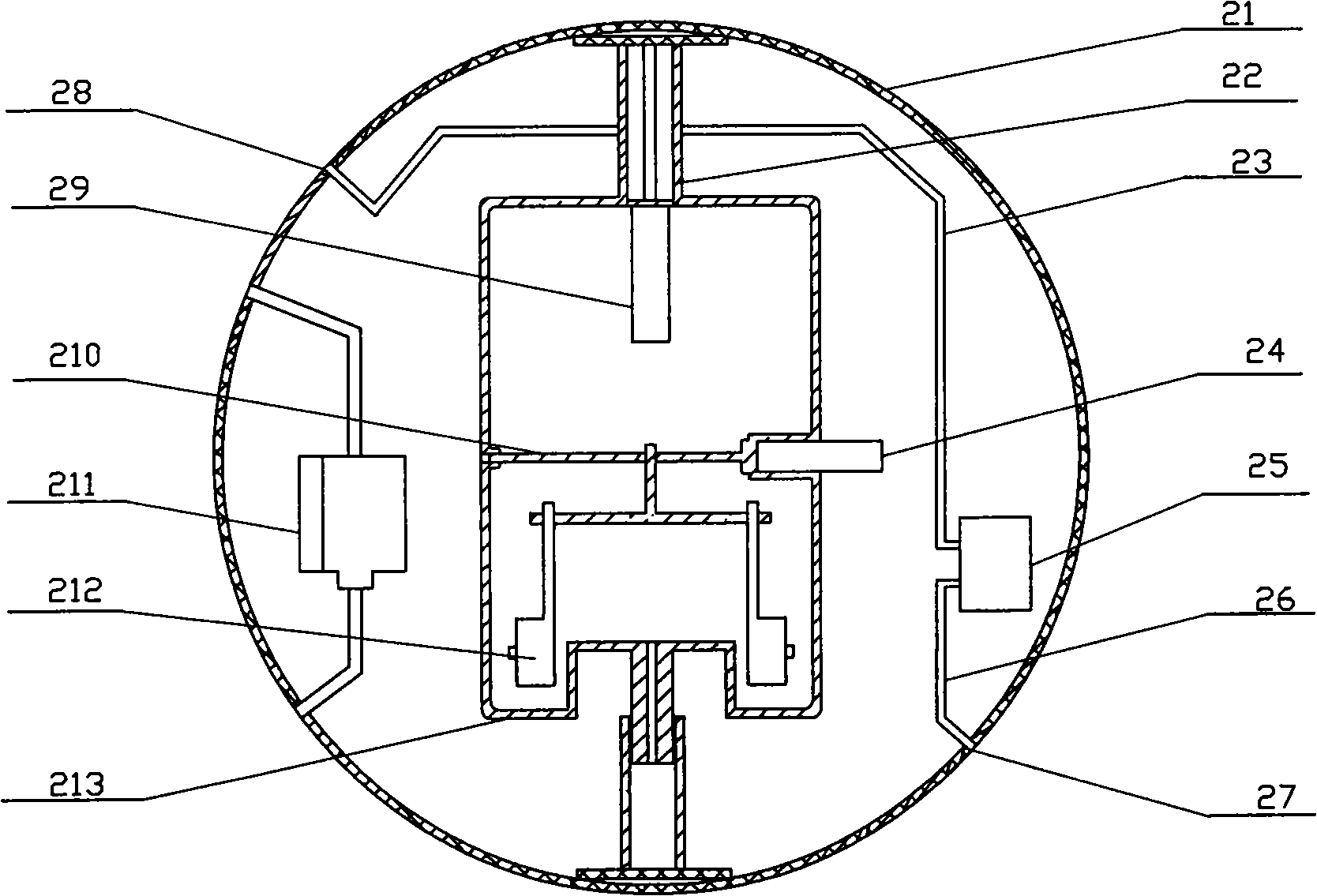 Amphibious spherical robot