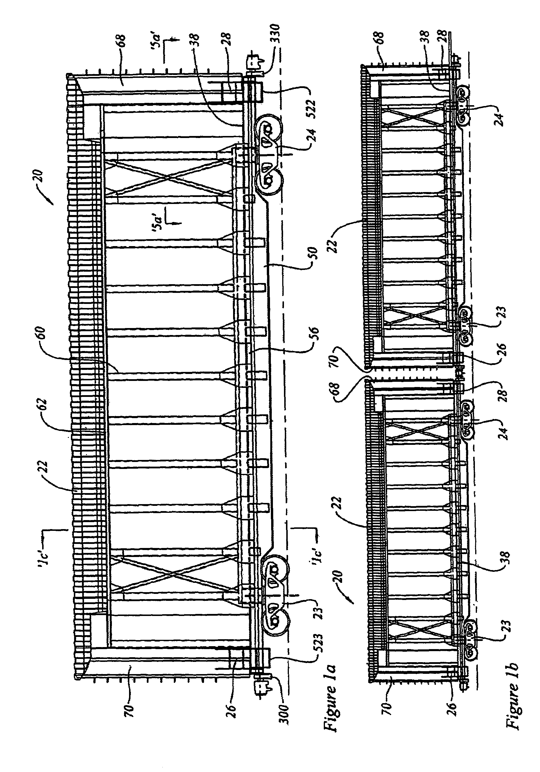 Rail road car with reduced slack