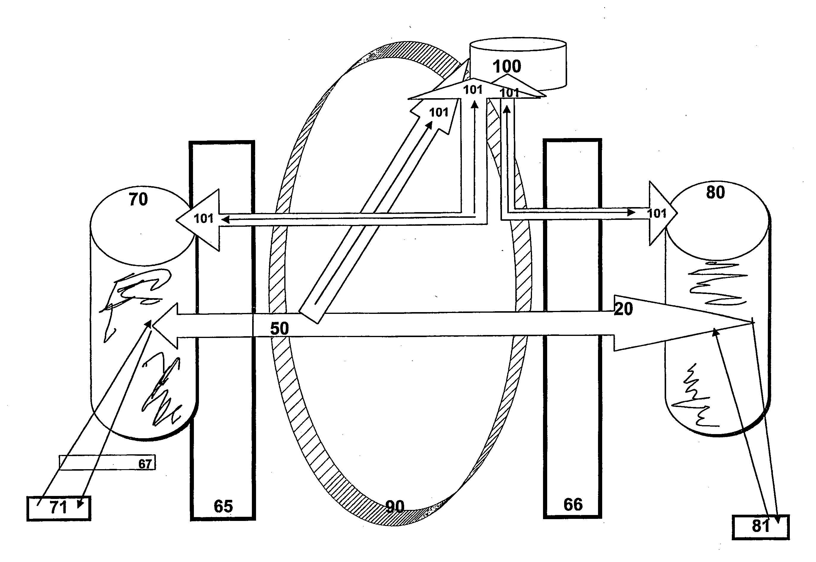 Method and device for transferring digital information