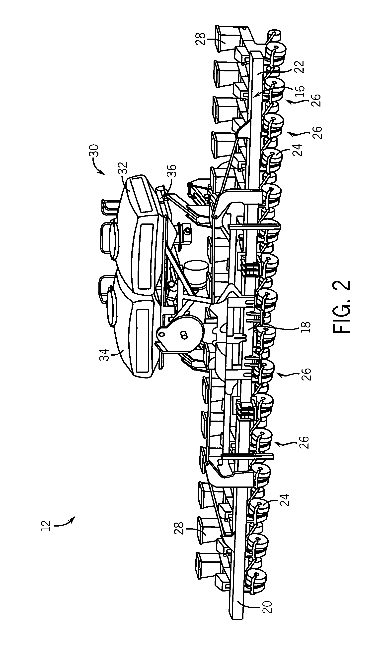 Stack-Fold Implement Having Bulk Fill System