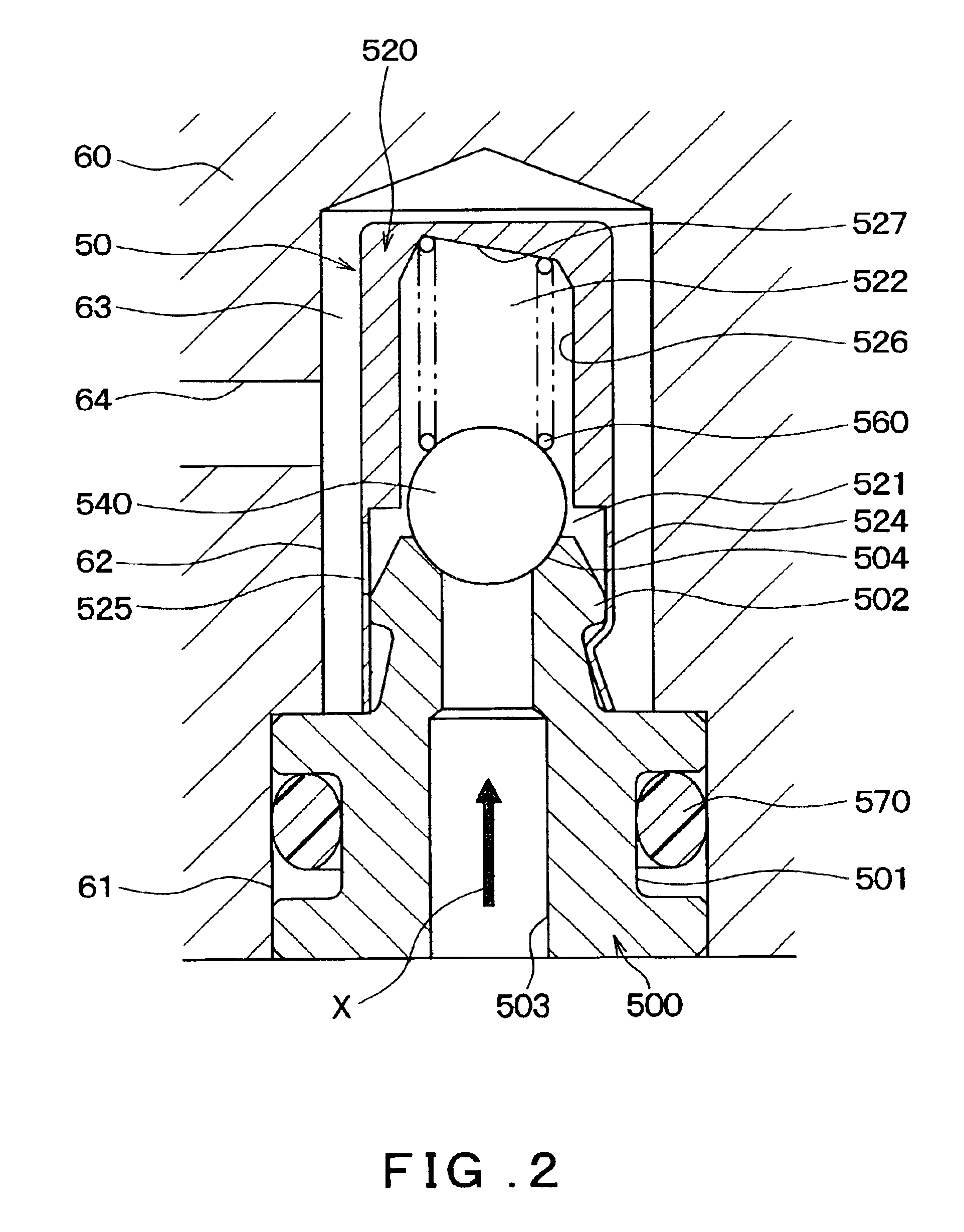 Check valve with vibration prevention function