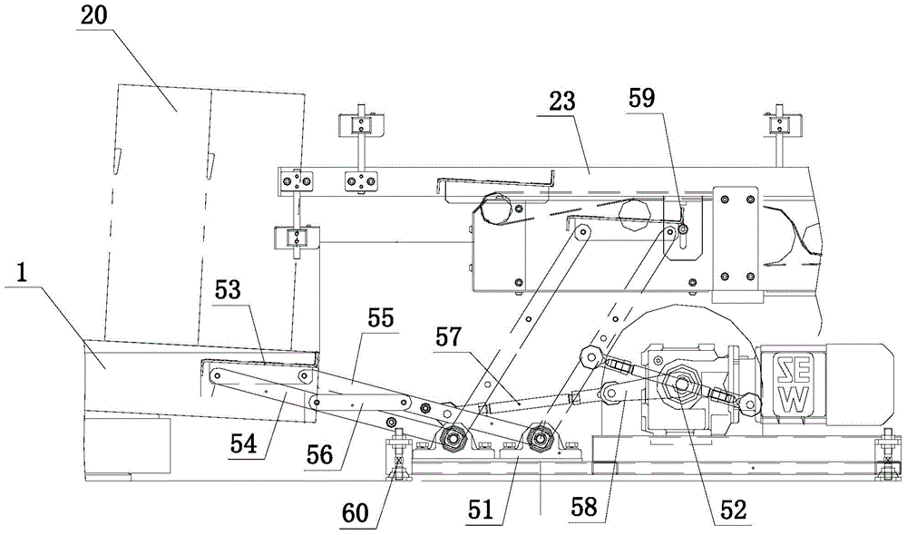 A logistics circulation system with empty filter rods and solid material trays