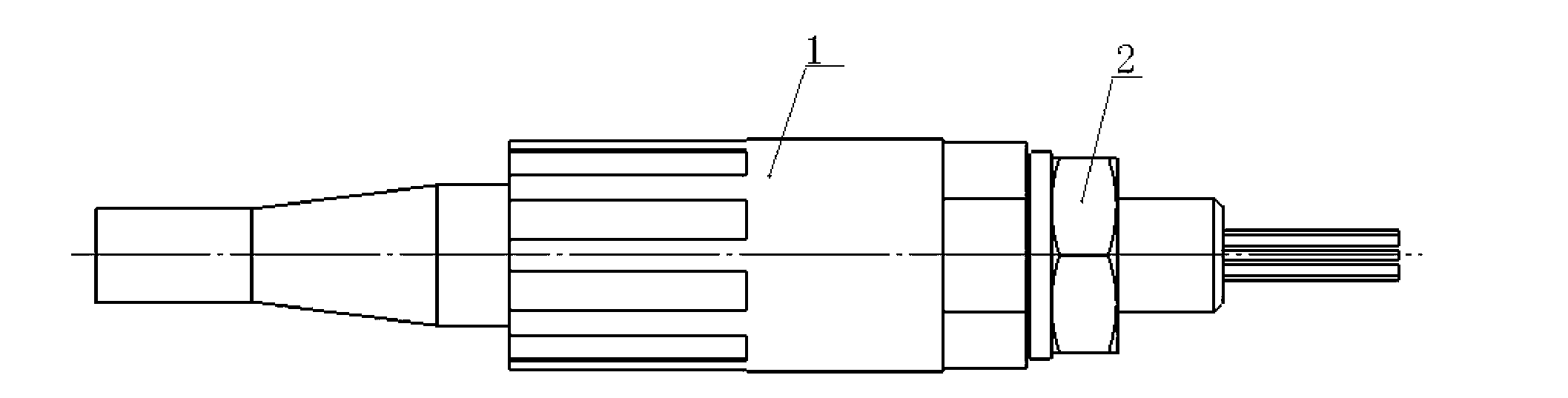 Underwater connector capable of being plugged and unplugged wetly