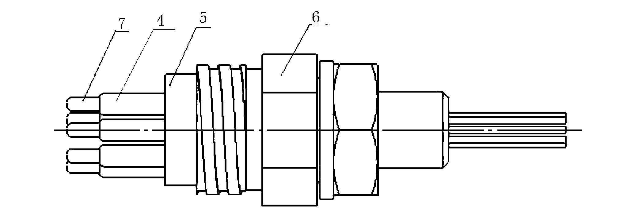 Underwater connector capable of being plugged and unplugged wetly