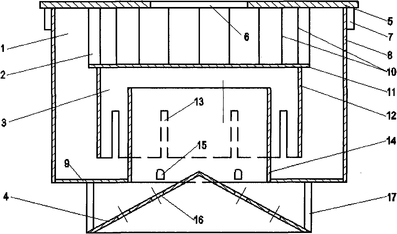 Material-flow mixing and dispersing device