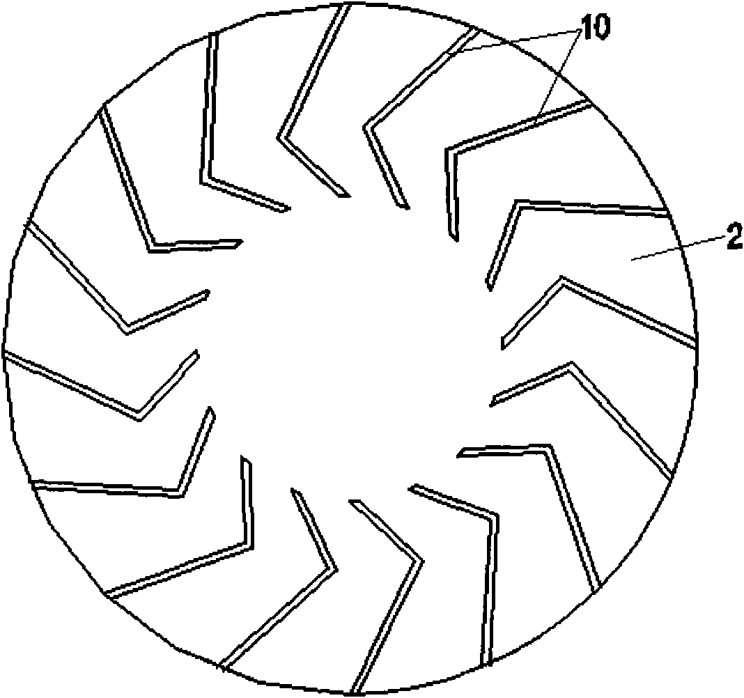 Material-flow mixing and dispersing device