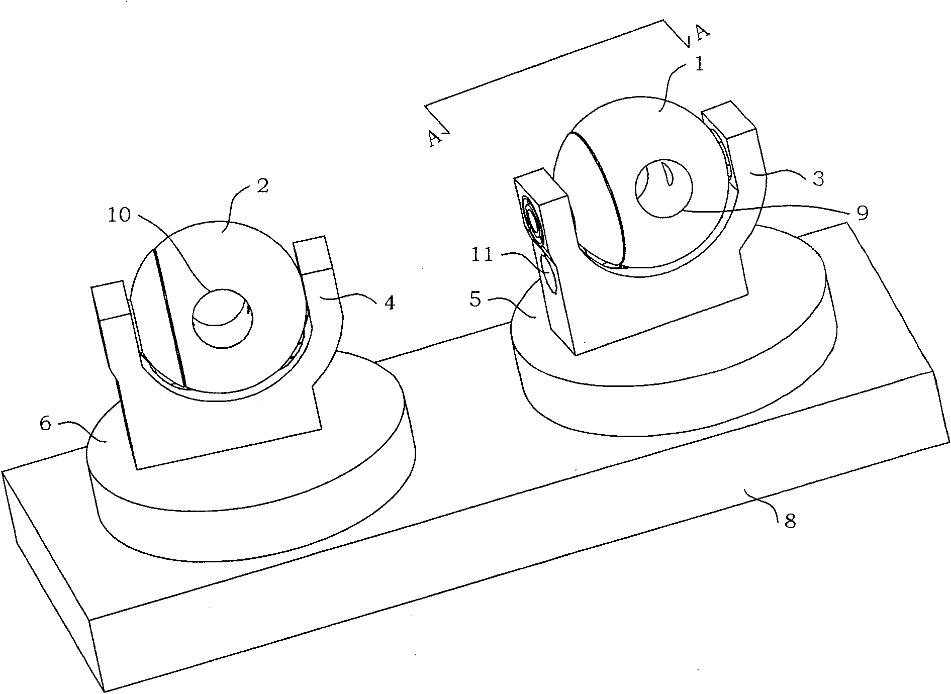 Vehicle environment based on two eyes visual and distance measuring system