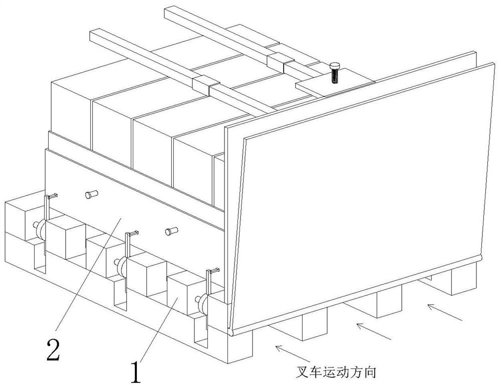 Intelligent carrying and transferring pallet for logistics distribution center