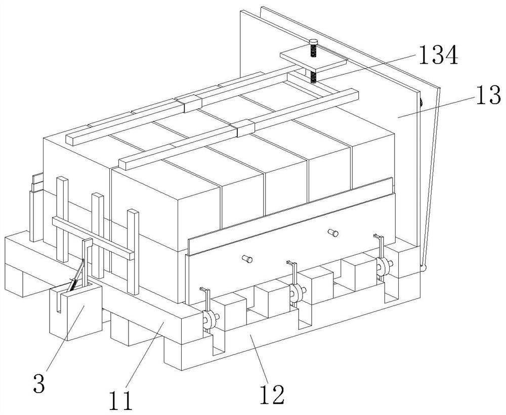 Intelligent carrying and transferring pallet for logistics distribution center