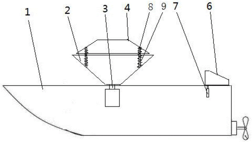 Fishing bait feeding ship