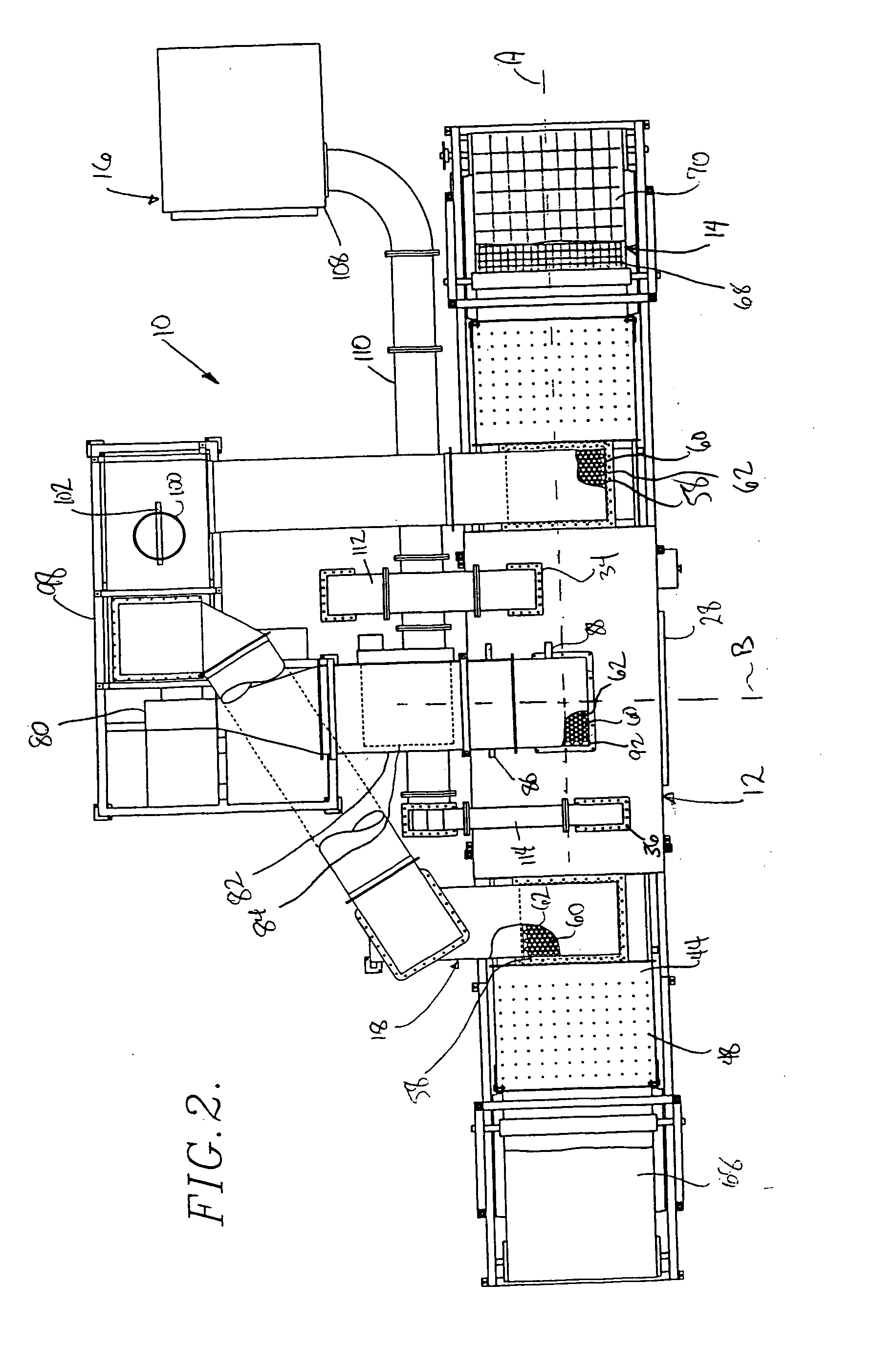 Continuous feed volumetric heating and convection oven