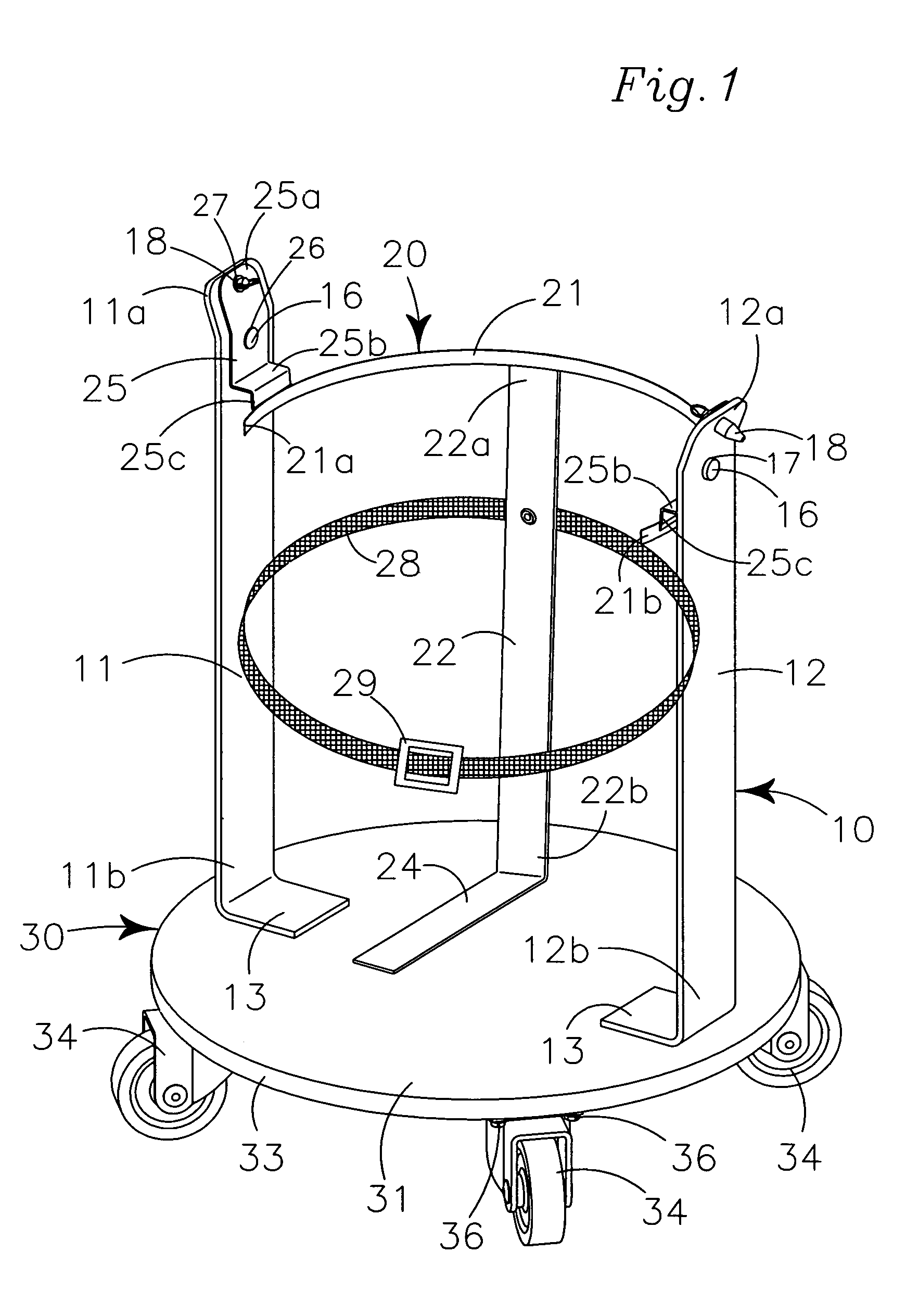 Trash container emptying mechanism