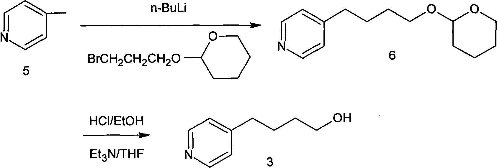 Method for preparing tirofiban hydrochloride intermediate