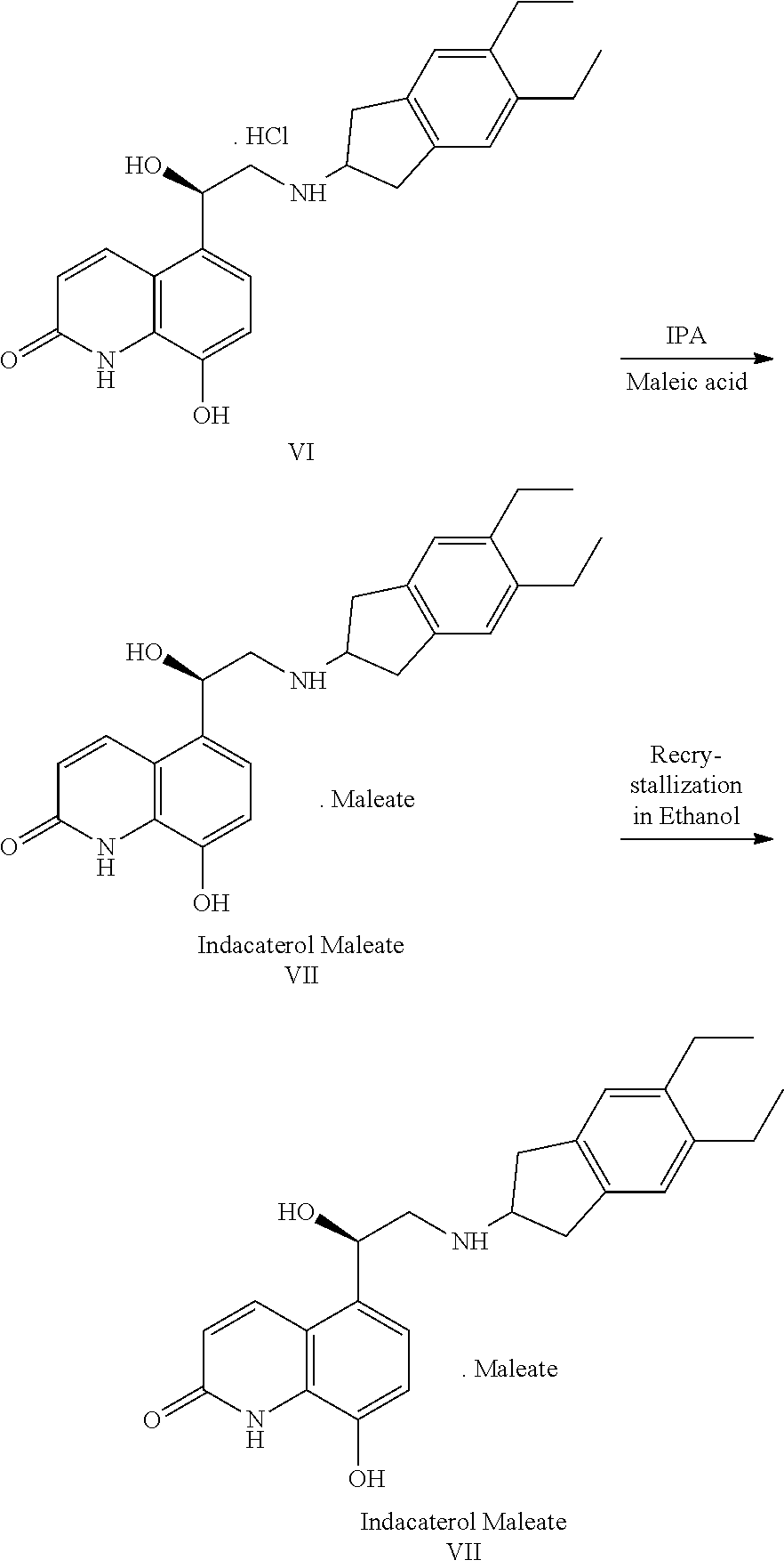 Novel Process for Preparation of Indacaterol or Its Pharmaceutically Acceptable Salts