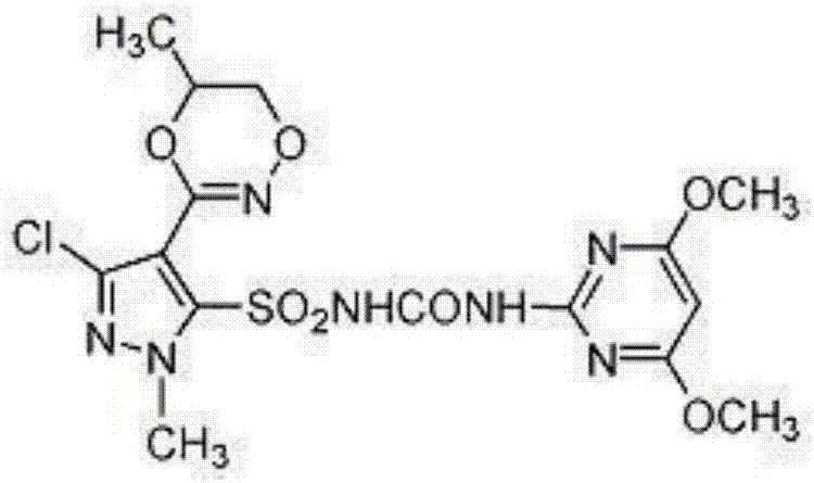 Weeding composition containing metazosulfuron and beflubutamid and application of weeding composition