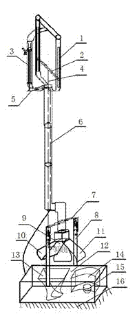 Environment-friendly crutch-type waste disposer