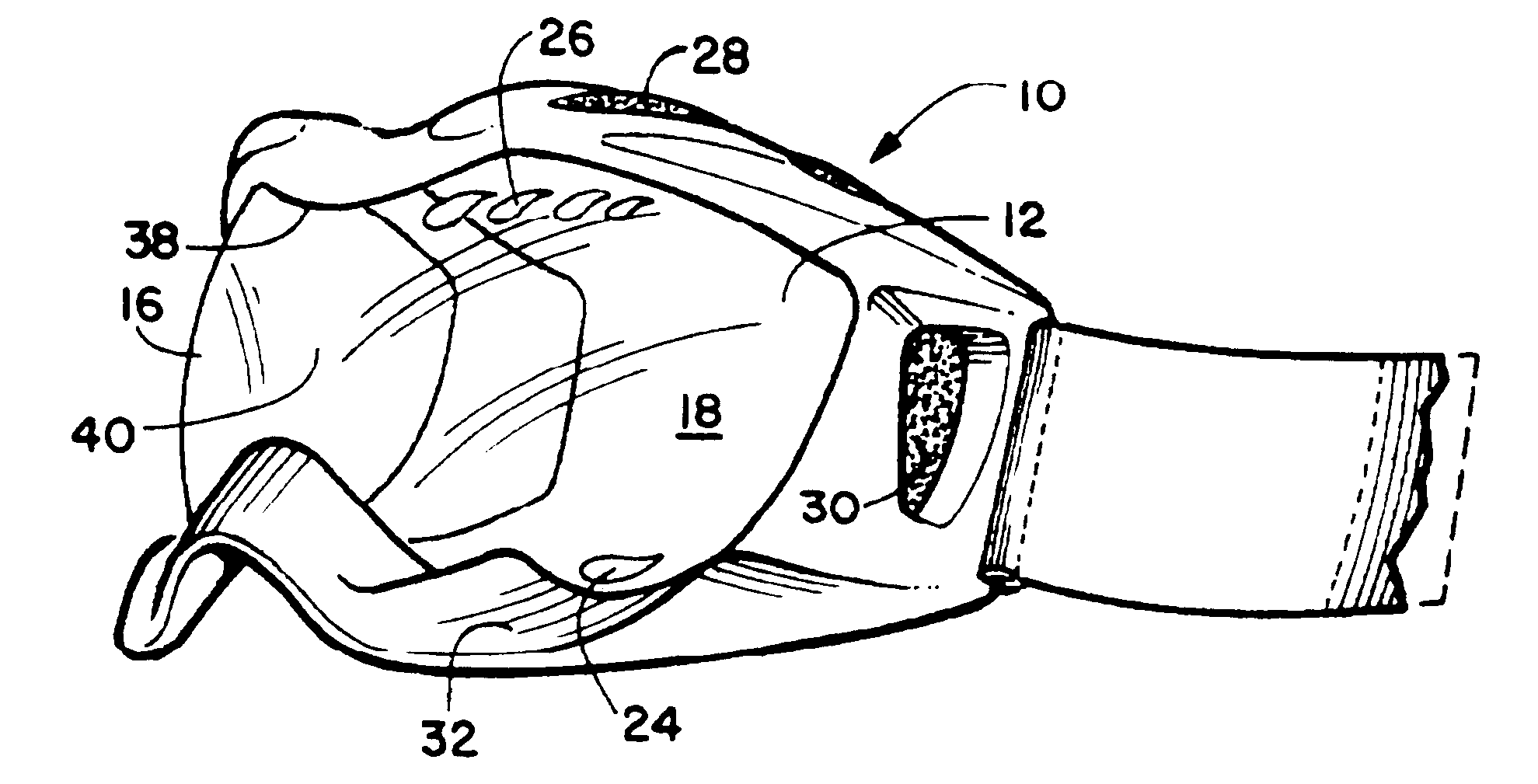 Sport goggle with improved ventilation