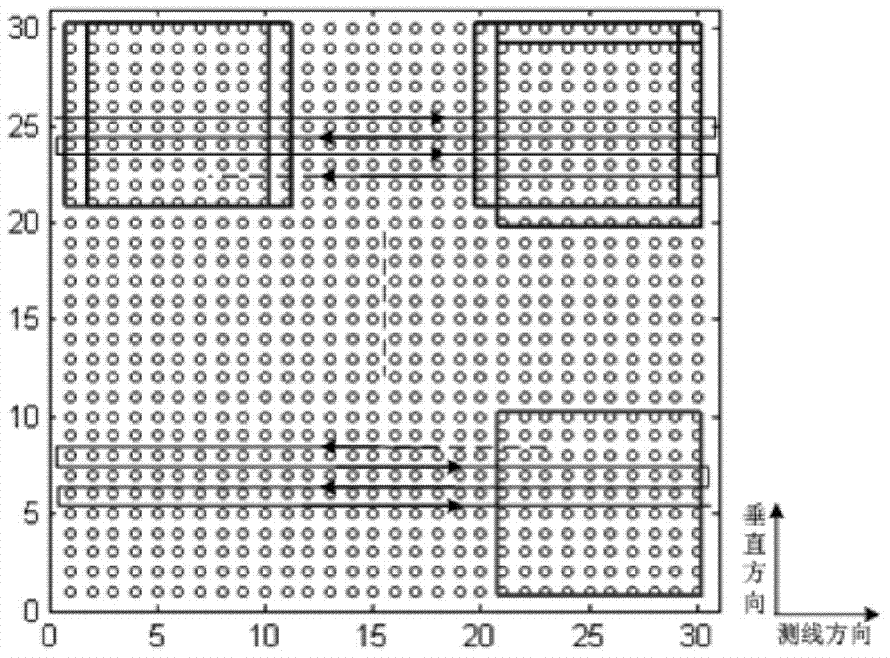 Method for boundary compensation based on morphological characteristics of geomagnetic anomaly data