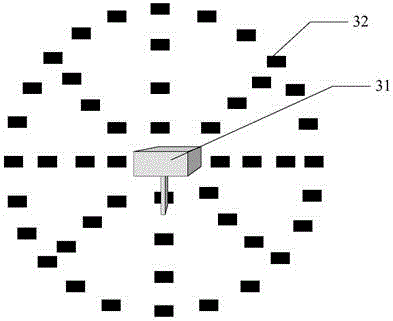 A method and device for detecting uniformity of wave field excited by a vibrator