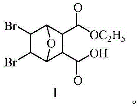 Bromo-norcantharidin ethyl gallate as well as preparation method and application thereof