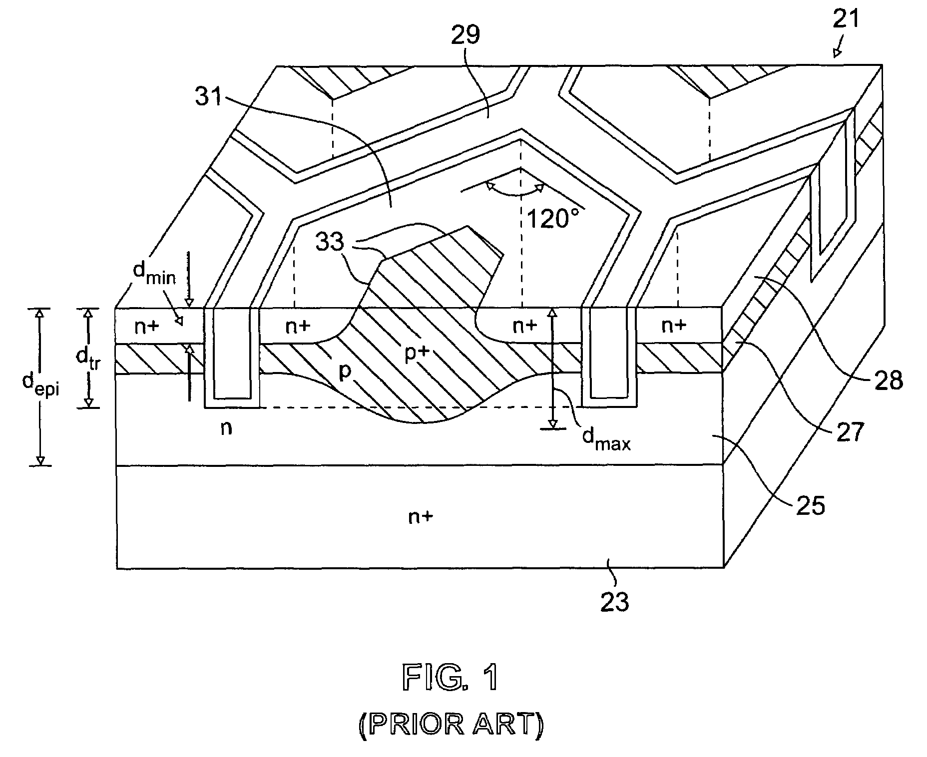 Method of making a trench MOSFET device with improved on-resistance