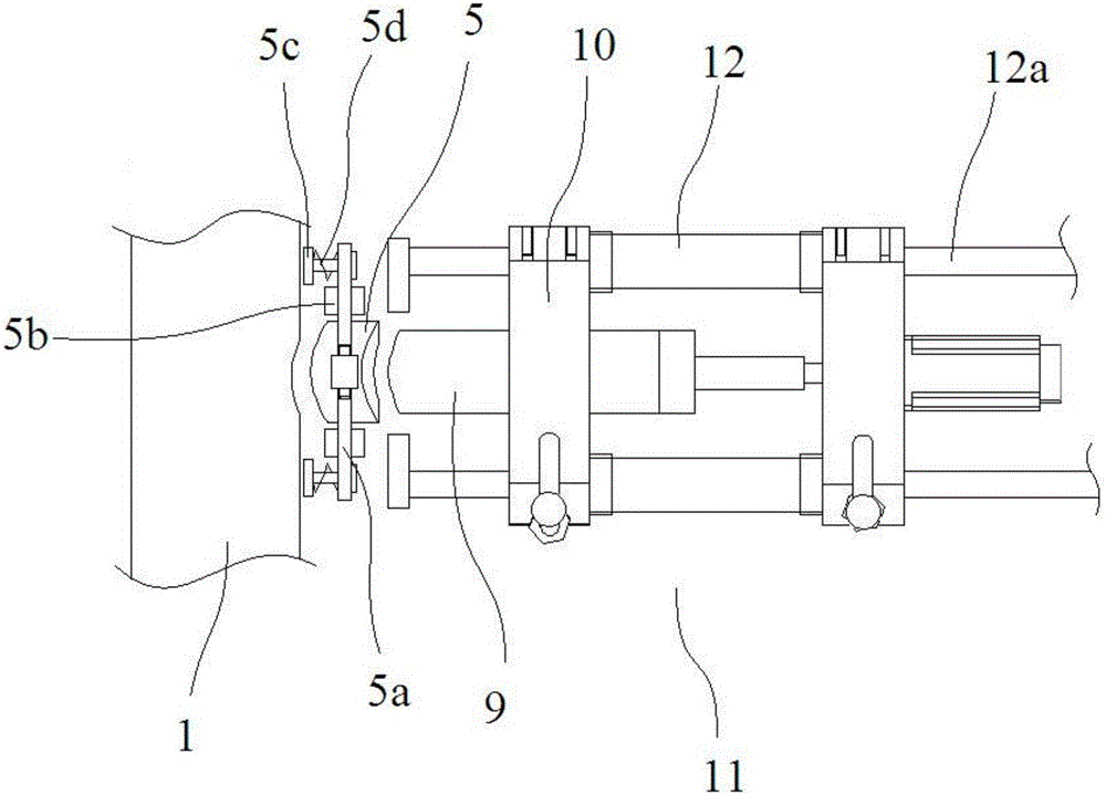 Tee joint hot-melting processing device