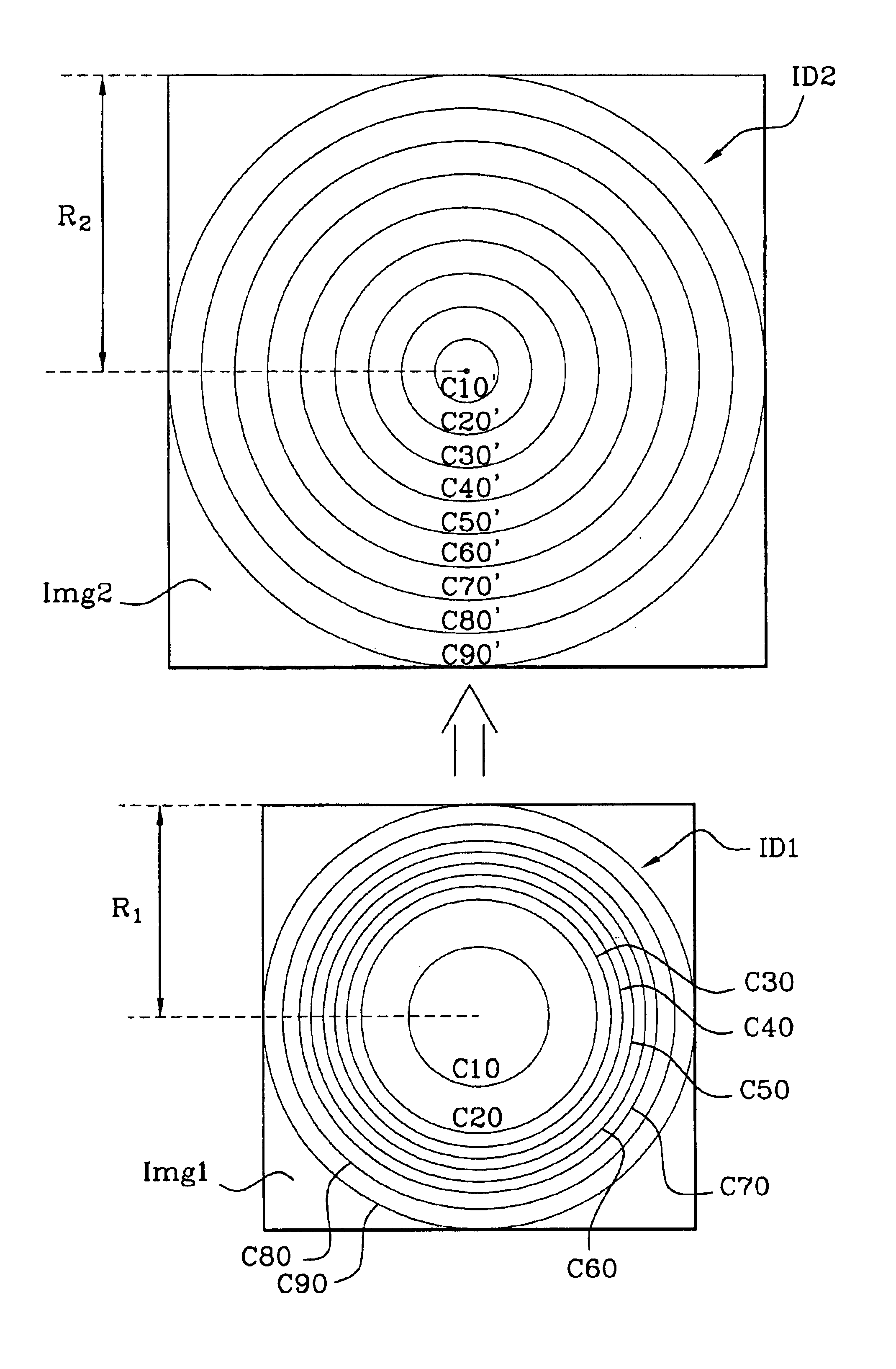 Method for capturing and displaying a variable resolution digital panoramic image