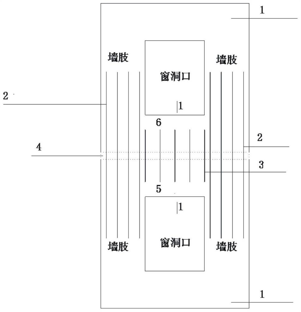 Construction method for assembling joint beams of superimposed shear walls with openings in windows