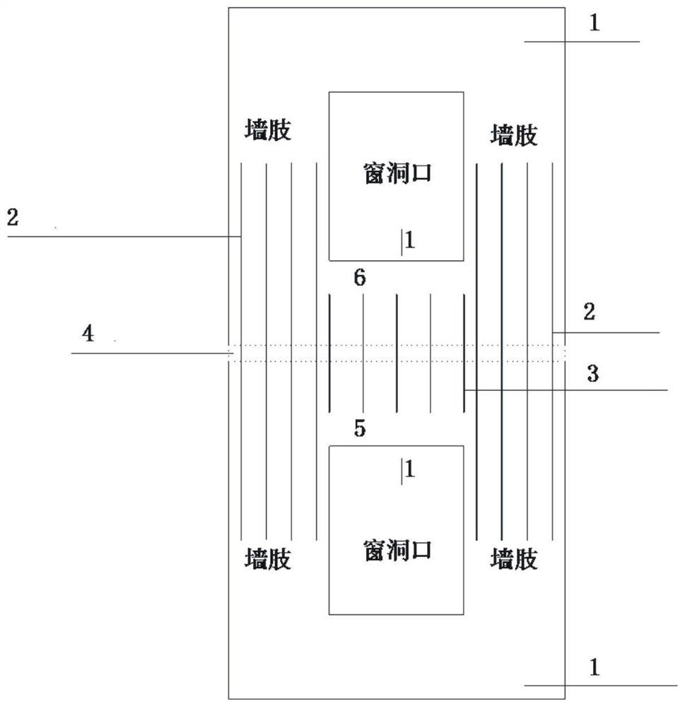 Construction method for assembling joint beams of superimposed shear walls with openings in windows