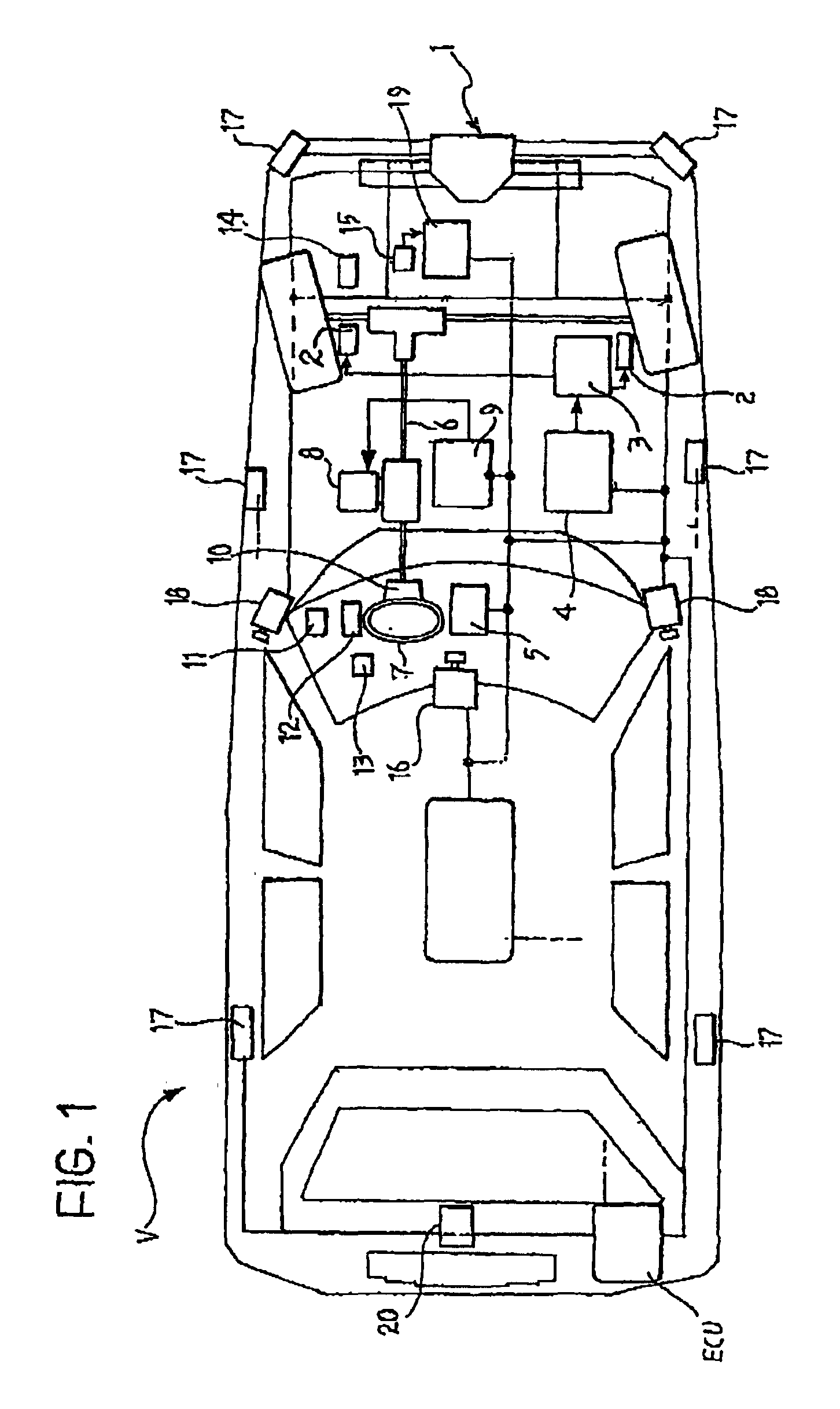 Motor vehicle driving aid system