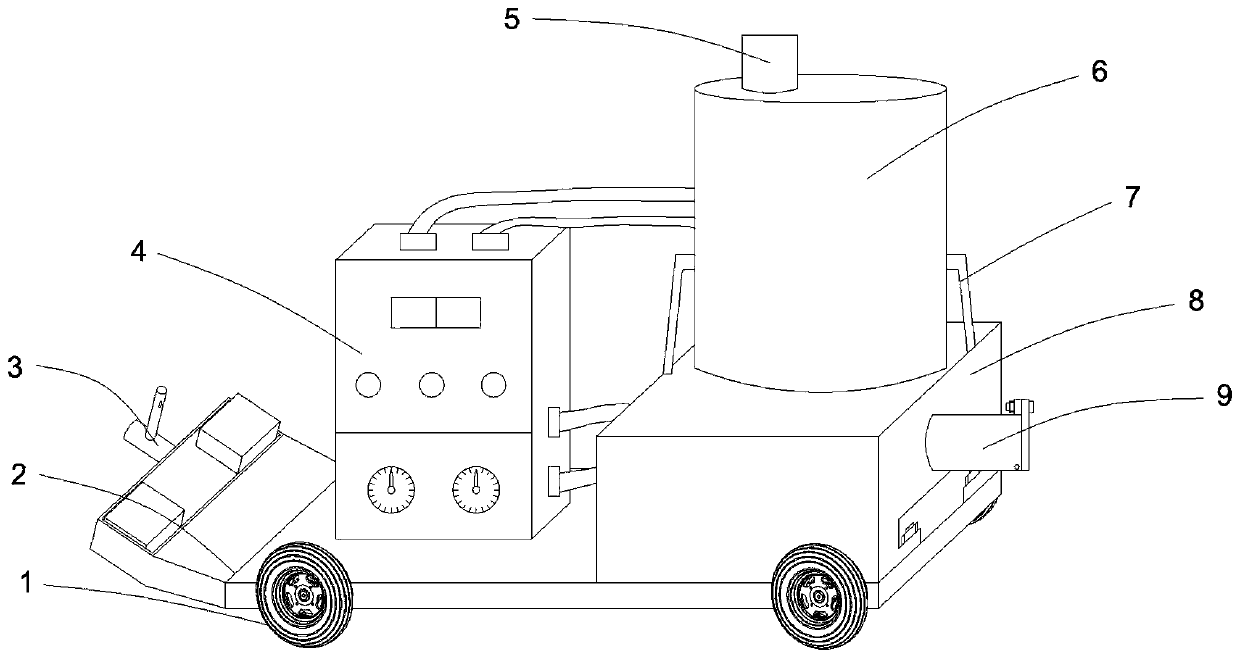 Asphalt concrete stirring apparatus