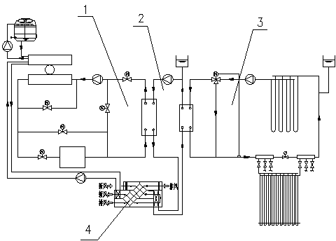 Earth cold and ice storage cold combined refrigeration system