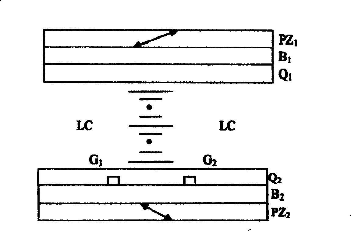 Liquid crystal display using planar cholesteric liquid crystal as electric control delay wafer