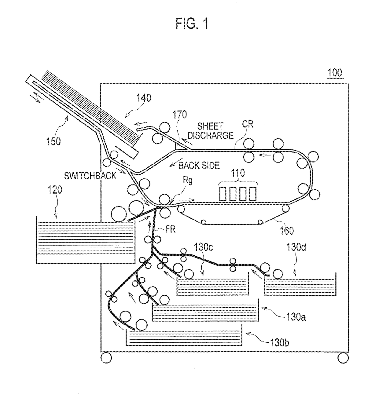 Printer with different conveyance speeds of recording medium