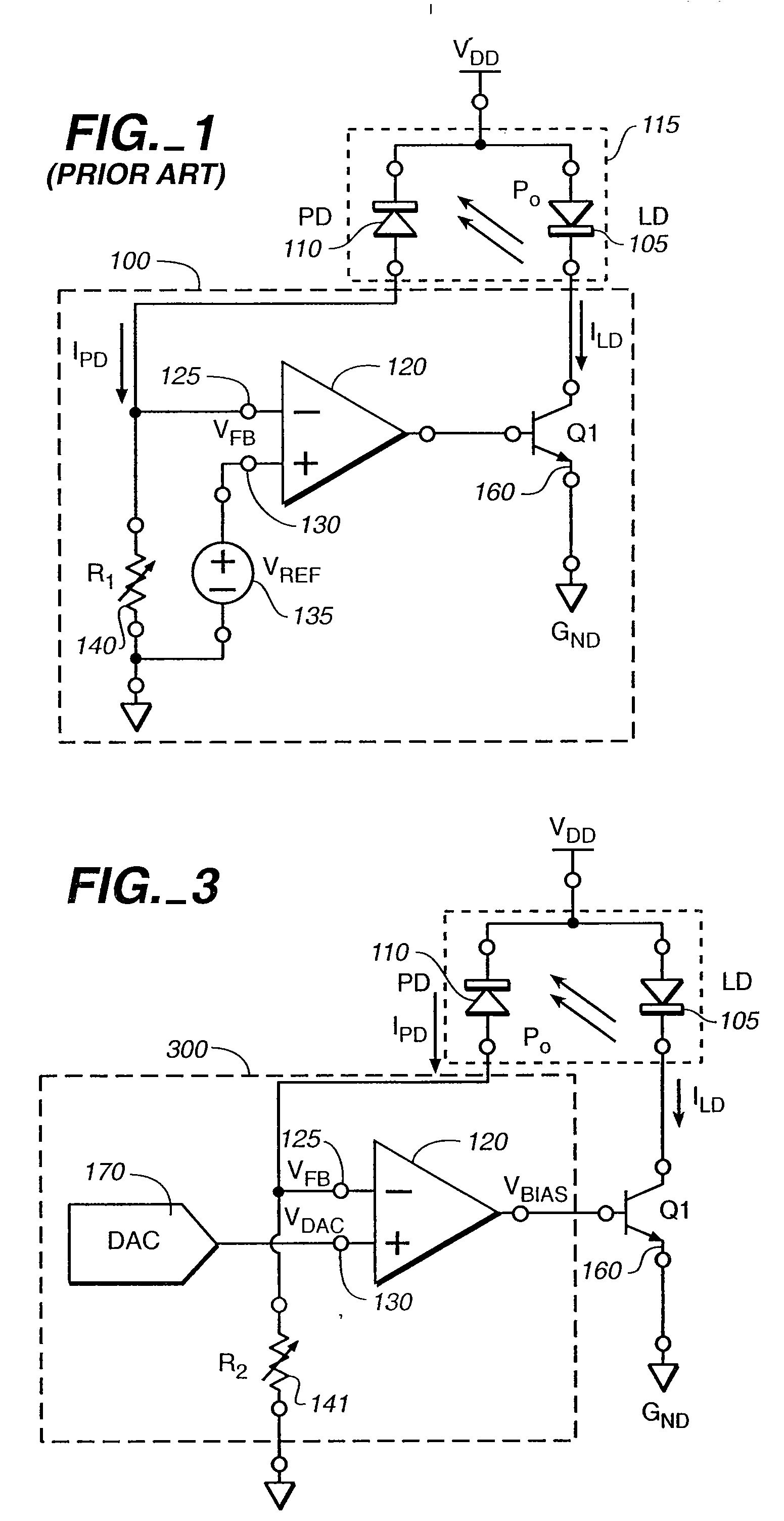 Automatic control of laser diode current and optical power output