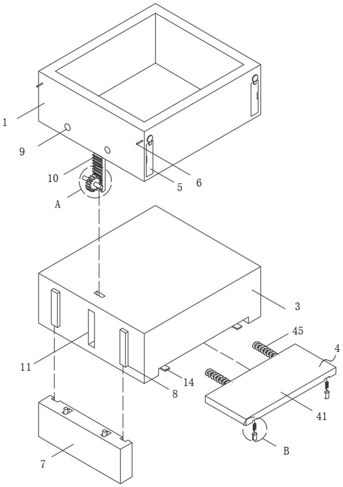 Module splicing type high-strength production formwork