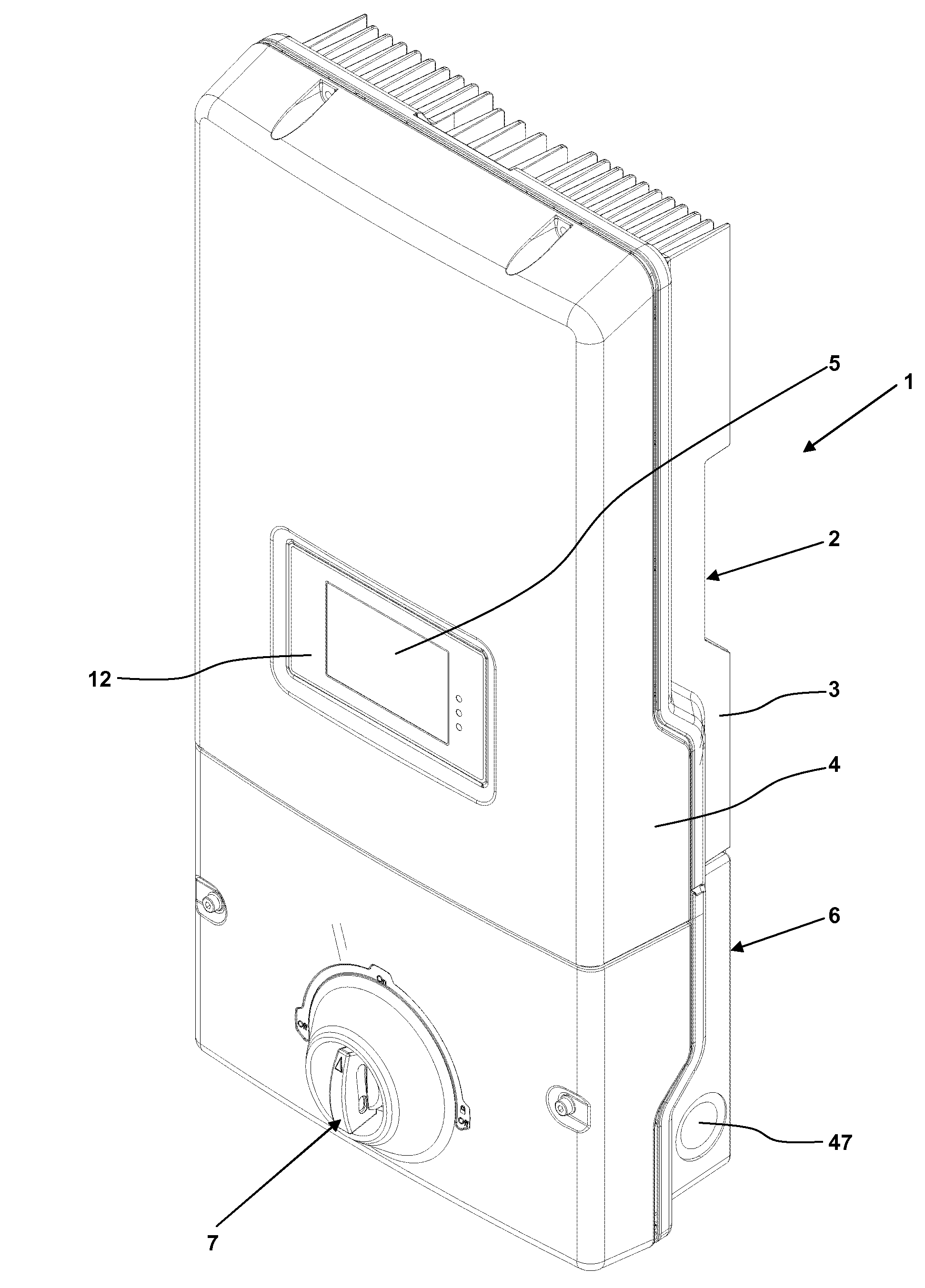 Inverter with Electrical and Electronic Components Arranged in a Sealed Housing