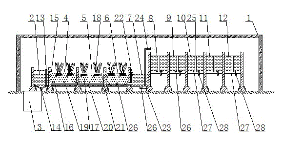 Integral indoor ecological circulating water culture system