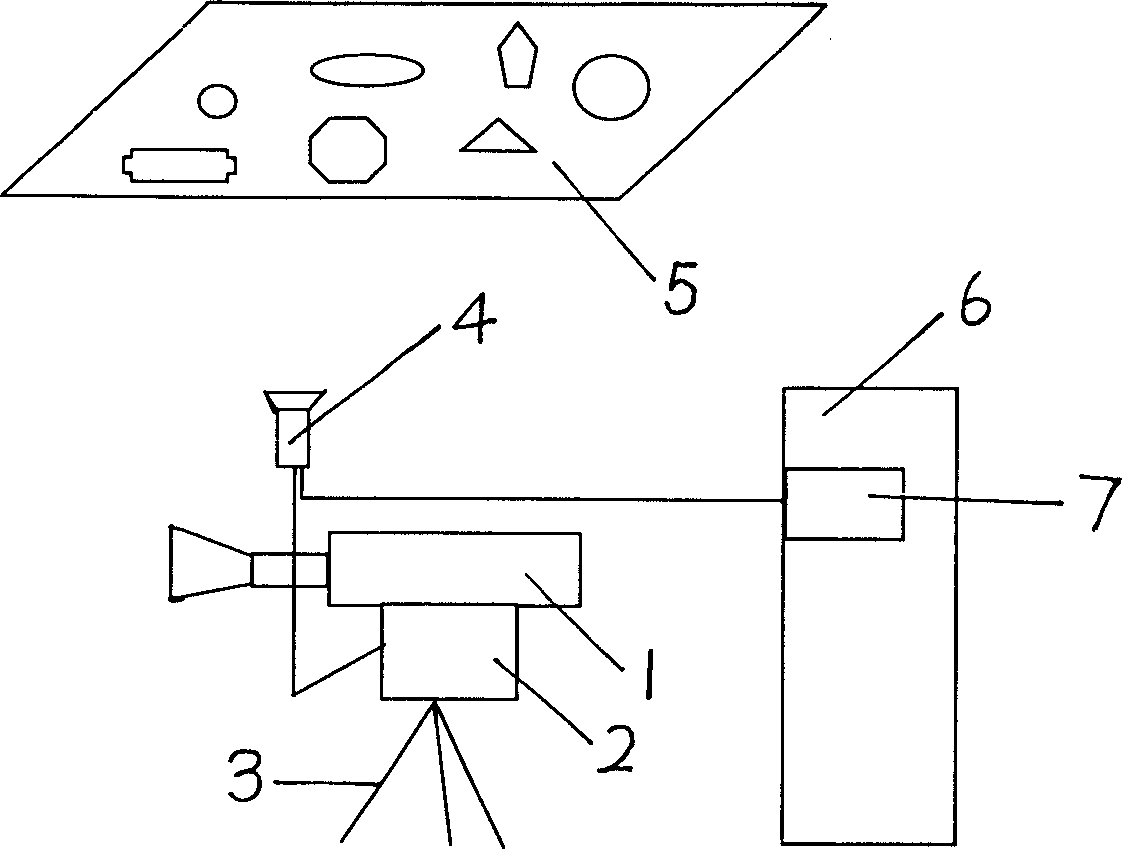 Auxiliary camera light graphic relay tracking method in virtual studio system