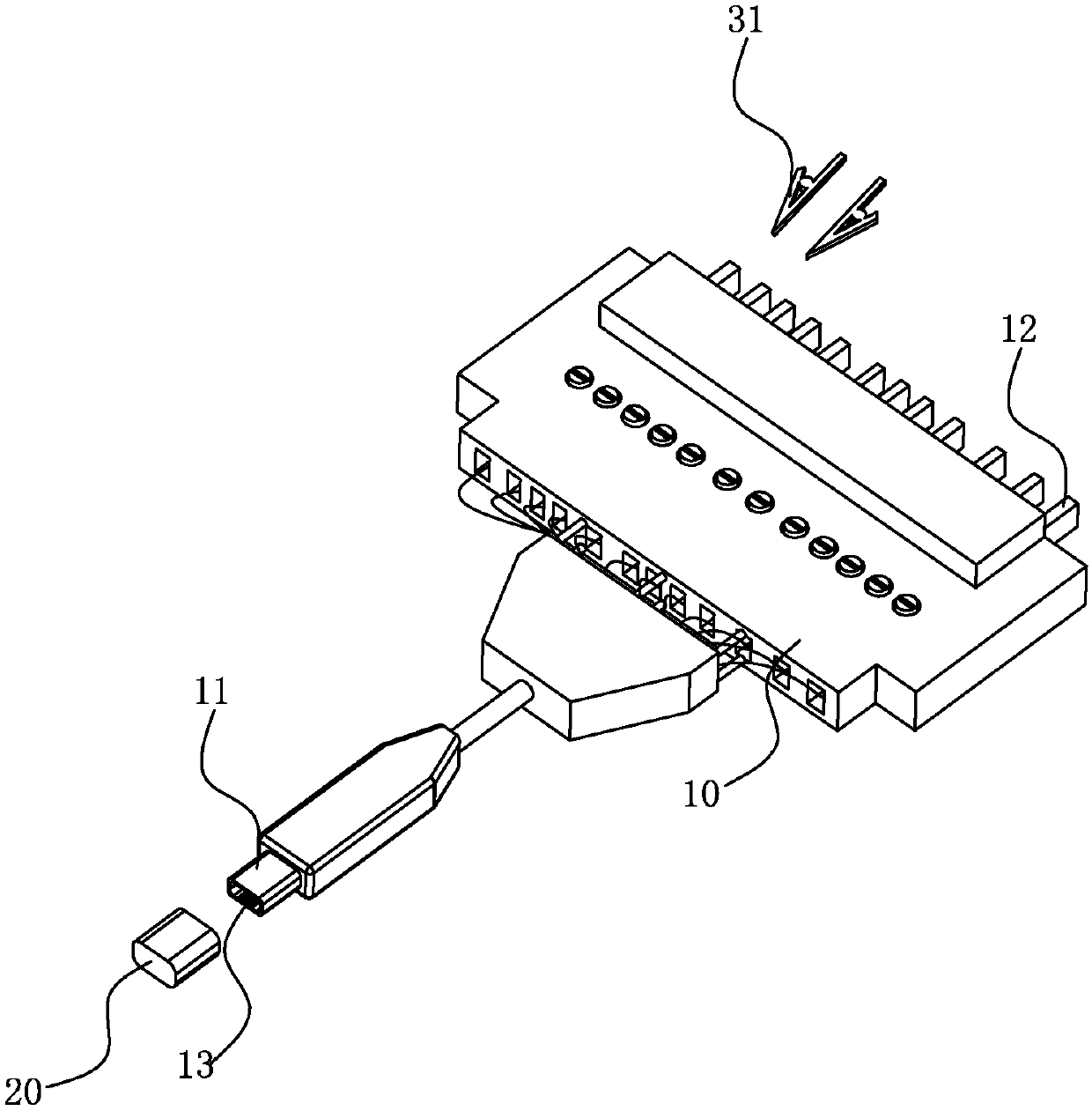 high-voltage-withstanding test apparatus for Type-c connector