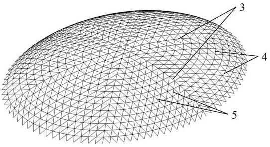 Single-layer latticed shell structure with tension rings