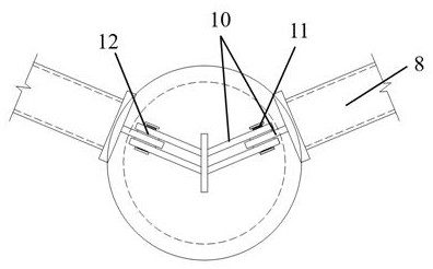 Single-layer latticed shell structure with tension rings