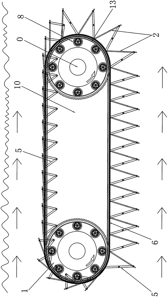 Wheel-direction flow force movable plate pulling opening-closing flow plate vehicle and generation system