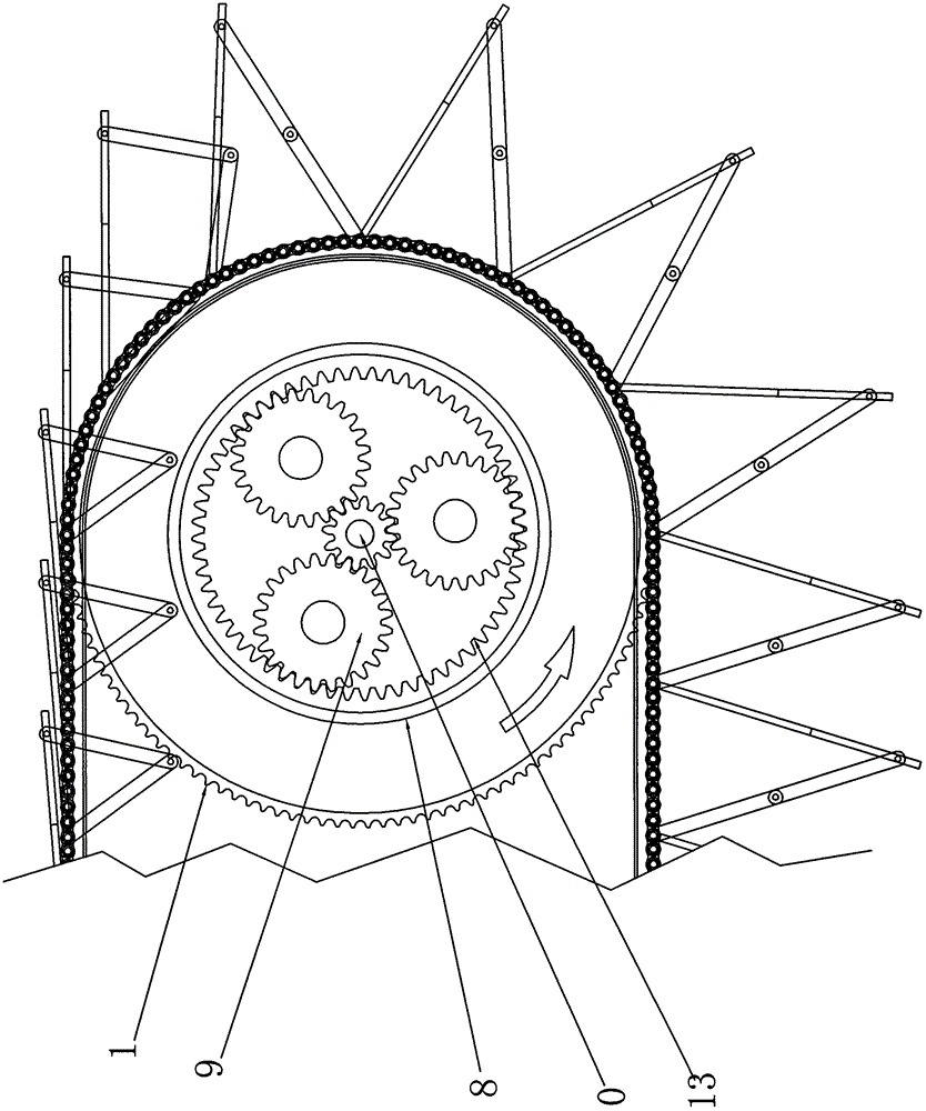 Wheel-direction flow force movable plate pulling opening-closing flow plate vehicle and generation system